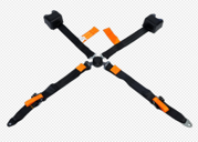 Four point seat belt