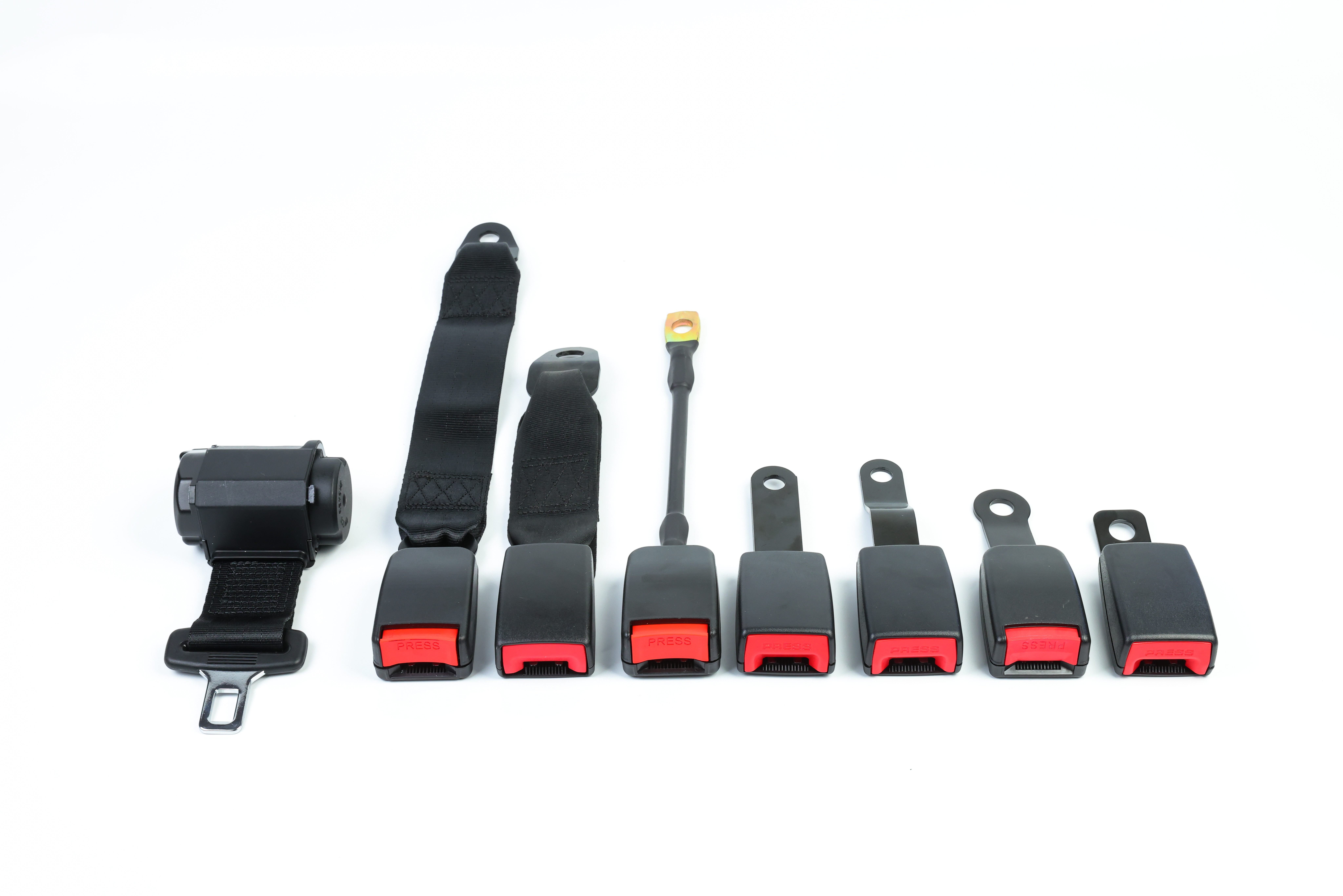 Automatic retractable two point seat belts